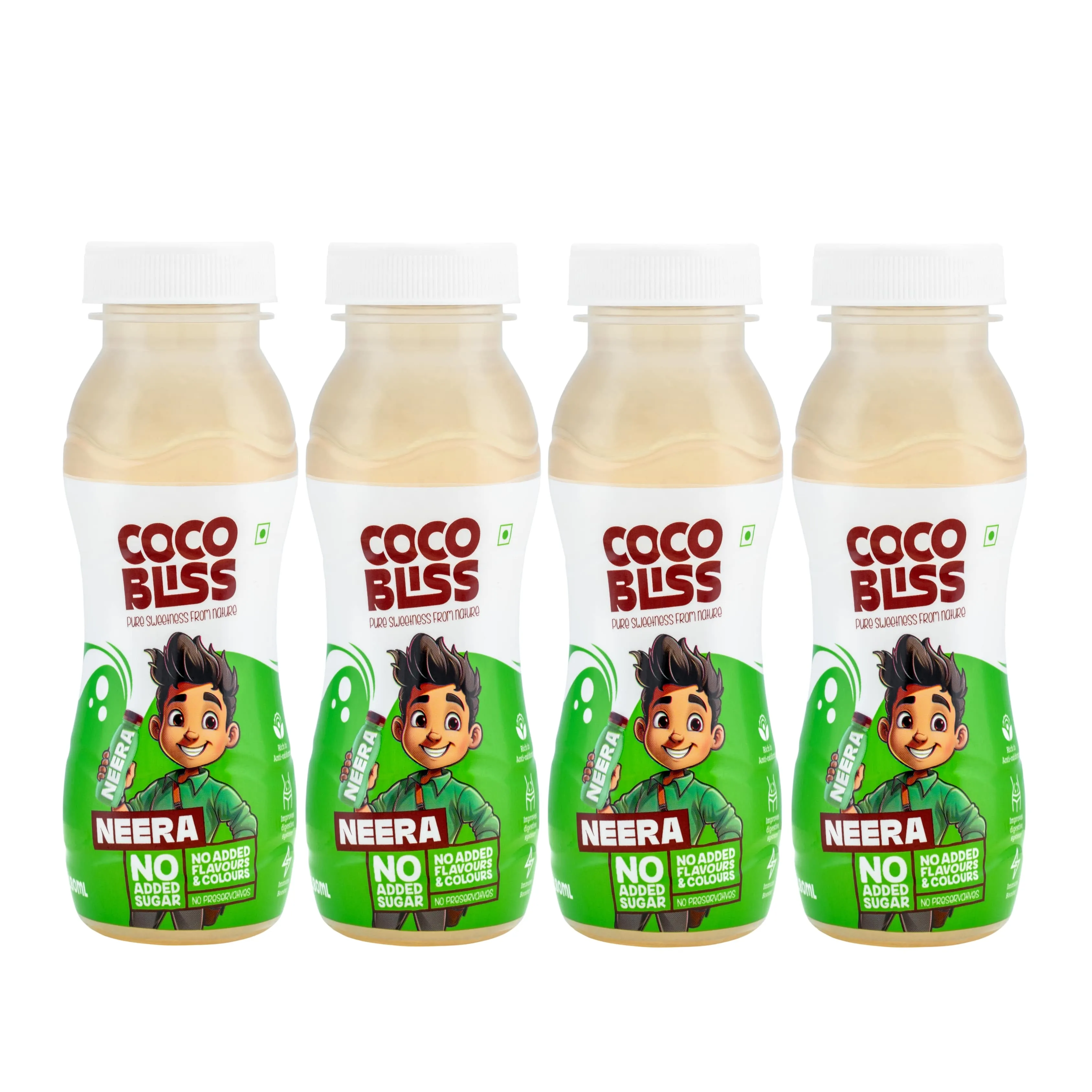 Coco Bliss Neera - 180 ml (Pack of 4) | Ruby Food